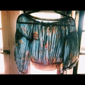 Floral off the top shirt